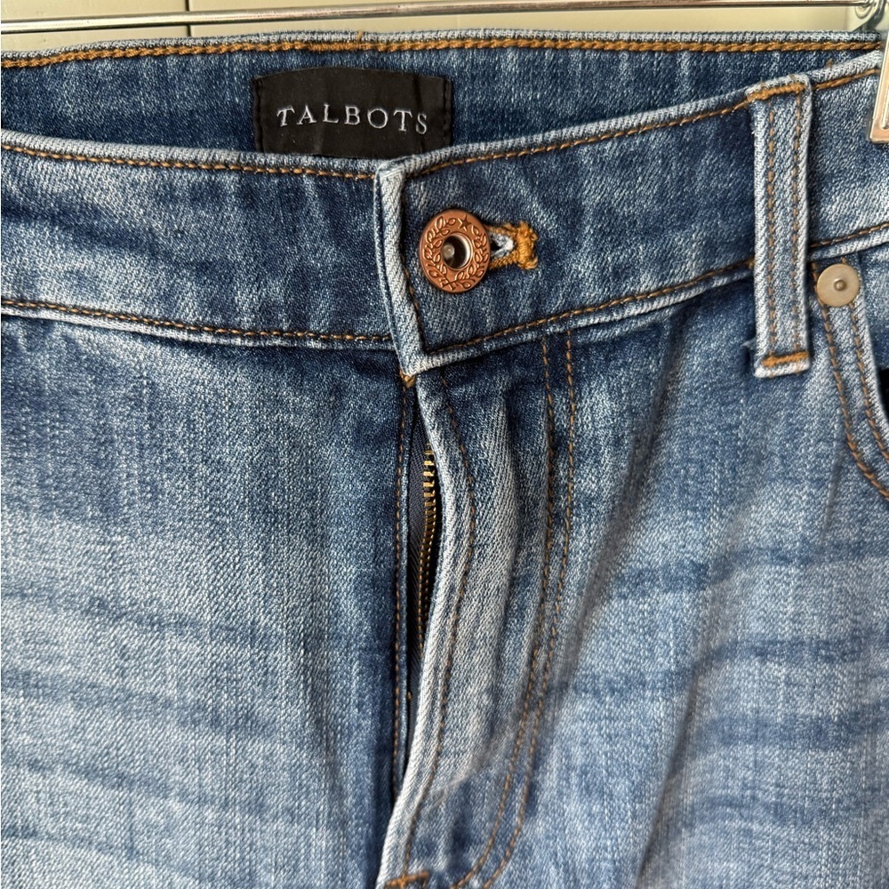 NWOT Talbots Modern Ankle  Blue Jeans SZ 14 (two available, see other listing) - Picture 3 of 14